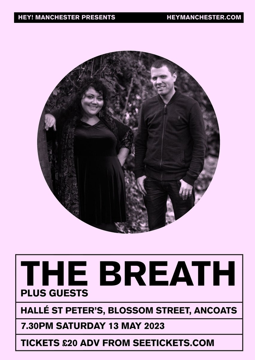 NEW SHOW: We're delighted to welcome @thebreathmusic - ft. @RioghnachSings and @stuart_mccallum - to @hallestpeters on Sat 13 May! Read more about their forthcoming LP on @RealWorldRec and book now: heymanchester.com/the-breath-2