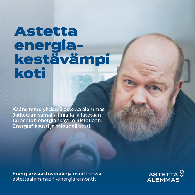 Tähtäimessä astetta energiakestävämpi koti! Käänsimme yhdessä #AstettaAlemmas. Jatketaan samalla linjalla ja jätetään tarpeeton #energiankäyttö historiaan. Energiafiksusti ja taloudellisesti.
Ideoita energiakestävämpään kotiin: astettaalemmas.fi/energiaremontit
#energiateko #sähkö