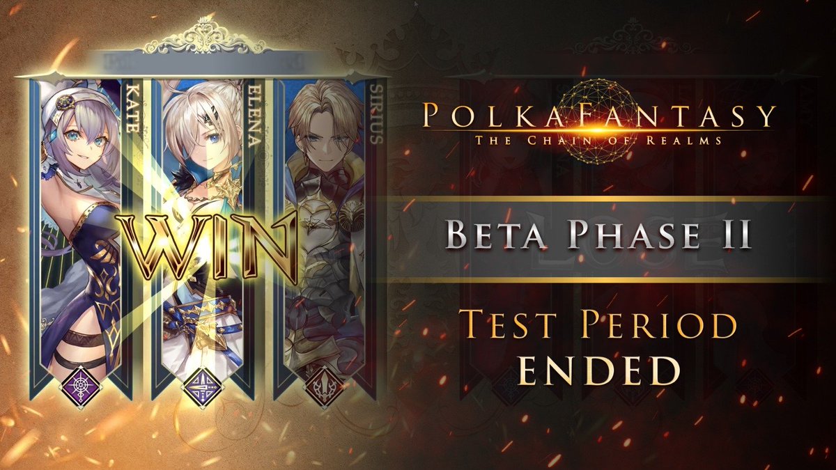 PolkaFantasy's tweet photo. 🎮 #PolkaFantasy Beta II is now officially closed! We had a blast with all of you! Check out the stats👑 

🧍🏻 Players: 690 
🥊 Matches: 13,017 

Thank you all for making it a success! 🚀 Stay tuned for the Mana Cup results &amp; reward distribution! https://t.co/ewnsnliUWw