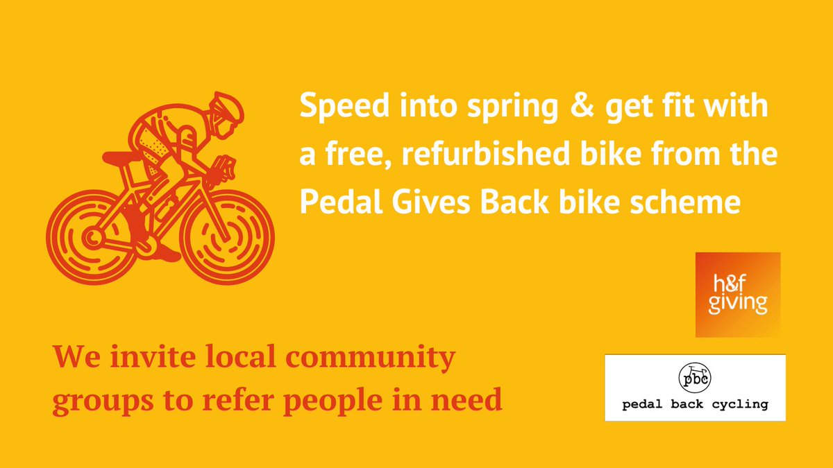 HFGiving's tweet photo. Bikes change lives! We're still working with @pedalbackcycling and @sw_railway using grant funding from @groundworklondon to turn abandoned bikes into safe rides for H&F people in need
FIND OUT MORE AND APPLY HERE:
https://t.co/SjvB7AhBCQ
#pedalgivesback #freebike #bicycle https://t.co/71leKlh9g9