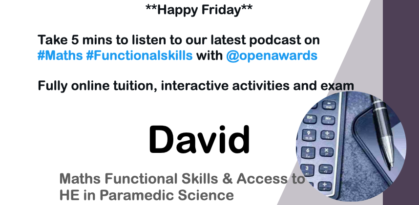 AcademyChannel's tweet photo. ๐ง Maths Functional Skills Podcast ๐ง
#gcse #studyonline #mathsgcse #level2 #certificate #distancelearning #LearnEnglish #onlinecourse #adultstudent #maths #functionalskills @openawards
Click here ๐
https://t.co/mNTg9i58o3 https://t.co/0sSBbsHqdF
