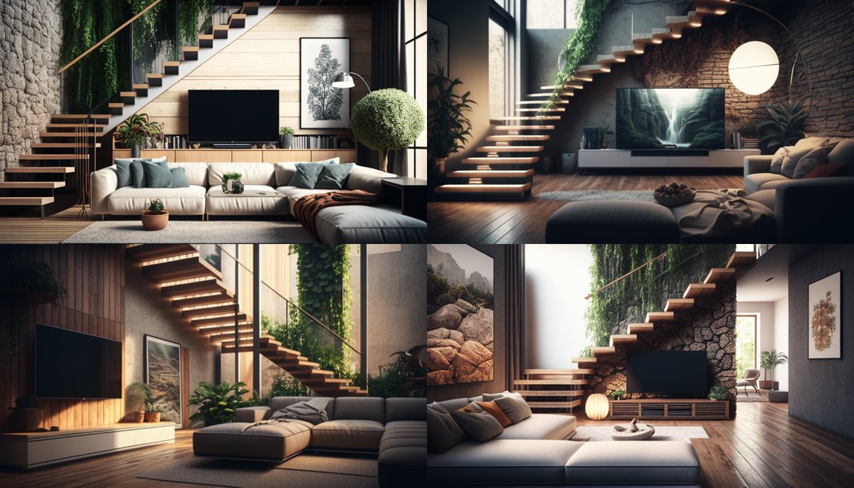 Physically I'm in the office, mentally I'm in these ai interiors I've been creating this morning