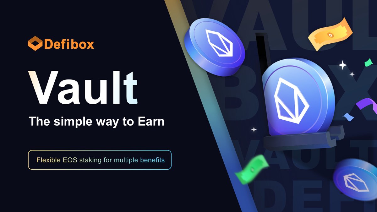 DefiboxOfficial's tweet photo. Why can #Vaul make full use of #EOS?
1. Multiple benefits: including Defibox protocol income, node income, Yield+ rewards and REX income, etc.
2. Multiple ways to play sEOS: sEOS can be used in #USN and #Lend protocols to obtain higher returns.
https://t.co/RYCuRojWQj https://t.co/Oh3djE4Tvi