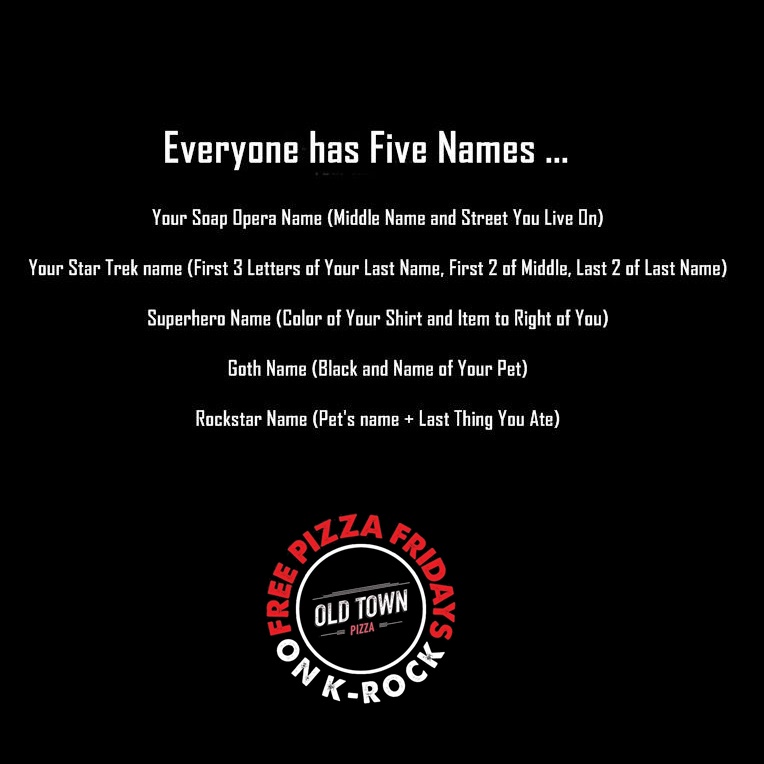975krock's tweet photo. Want an Old Town Pizza for weekend? Post your answers and ENTER to WIN @oldtownpizzanl - CCJ https://t.co/Wazv4UWcGN