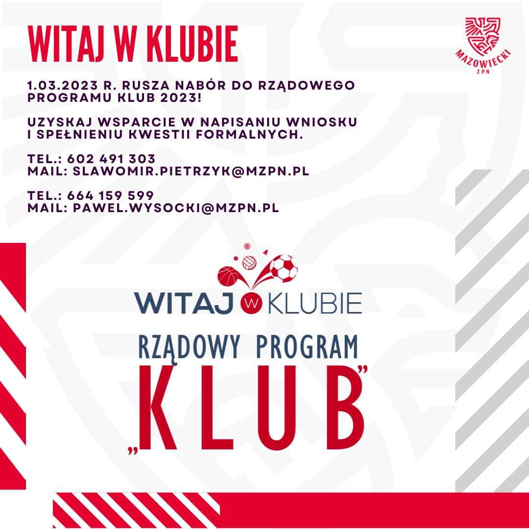 mazowieckizpn's tweet photo. 𝗚𝗢𝗧𝗢𝗪𝗬?! 𝗪 𝗠𝗔𝗥𝗖𝗨 𝗥𝗨𝗦𝗭𝗔 𝗣𝗥𝗢𝗚𝗥𝗔𝗠 𝗞𝗟𝗨𝗕!
   
👨‍🏫 Przygotuj się i uzyskaj wsparcie w tworzeniu wniosków o dofinansowanie dla Twojego klubu! 
   
 Więcej ⤵️ 📰
https://t.co/2nXPJanKX7

#ProgramKlub https://t.co/yWIuWiu4qM