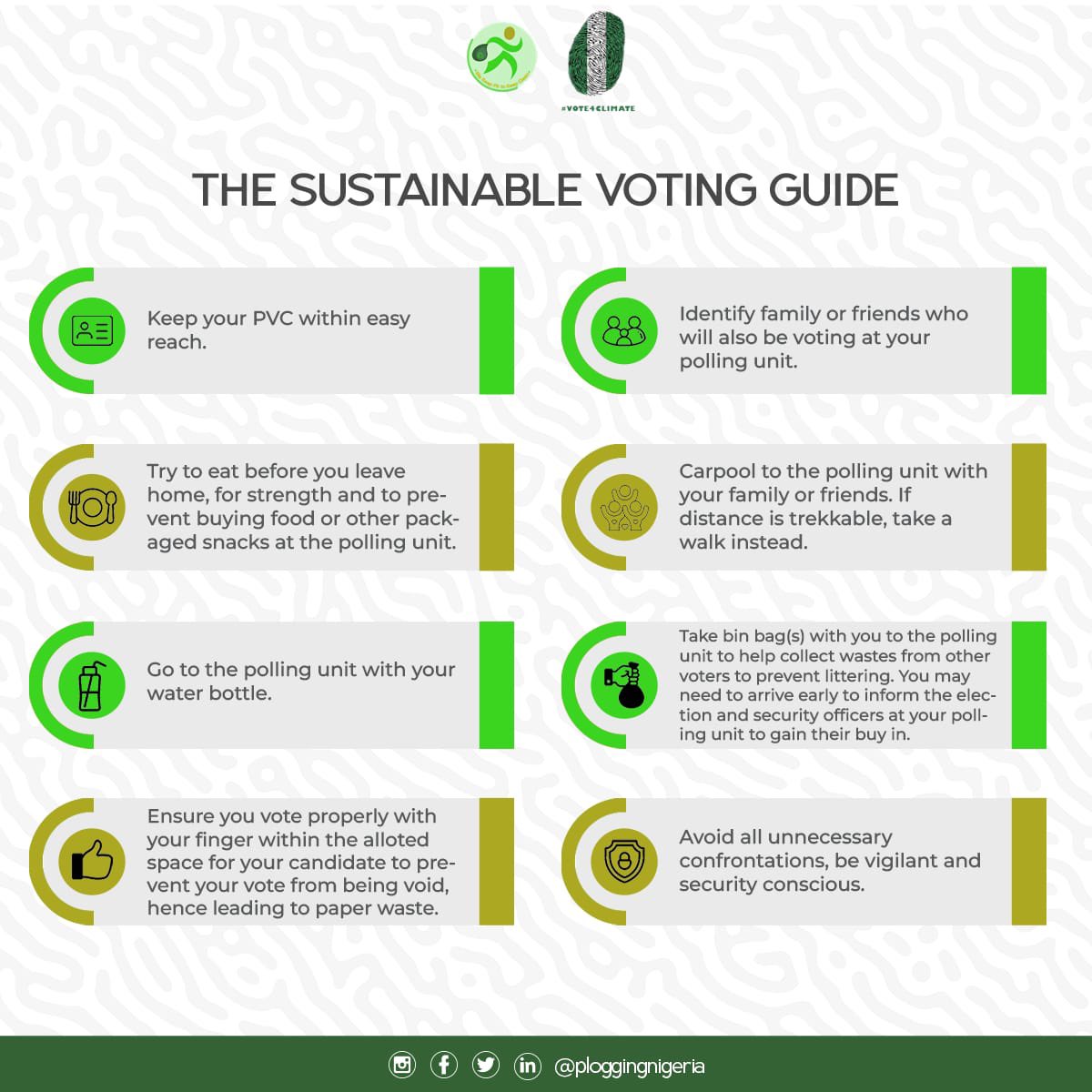 Few hours for Nigerians to decide - Vote Wisely

Vote for someone who has solid plans for a sustainable environment and future.
 #Vote4climate #vote4climateng #Nigeriadecide2023