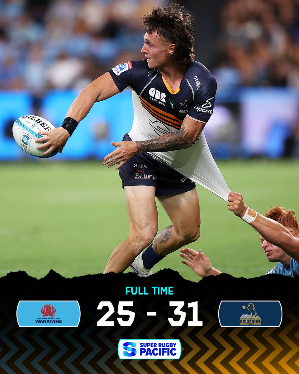 SuperRugby's tweet image. .@BrumbiesRugby get it done in an entertaining contest at Allianz Stadium 🕺

#SuperRugbyPacific #WARvBRU