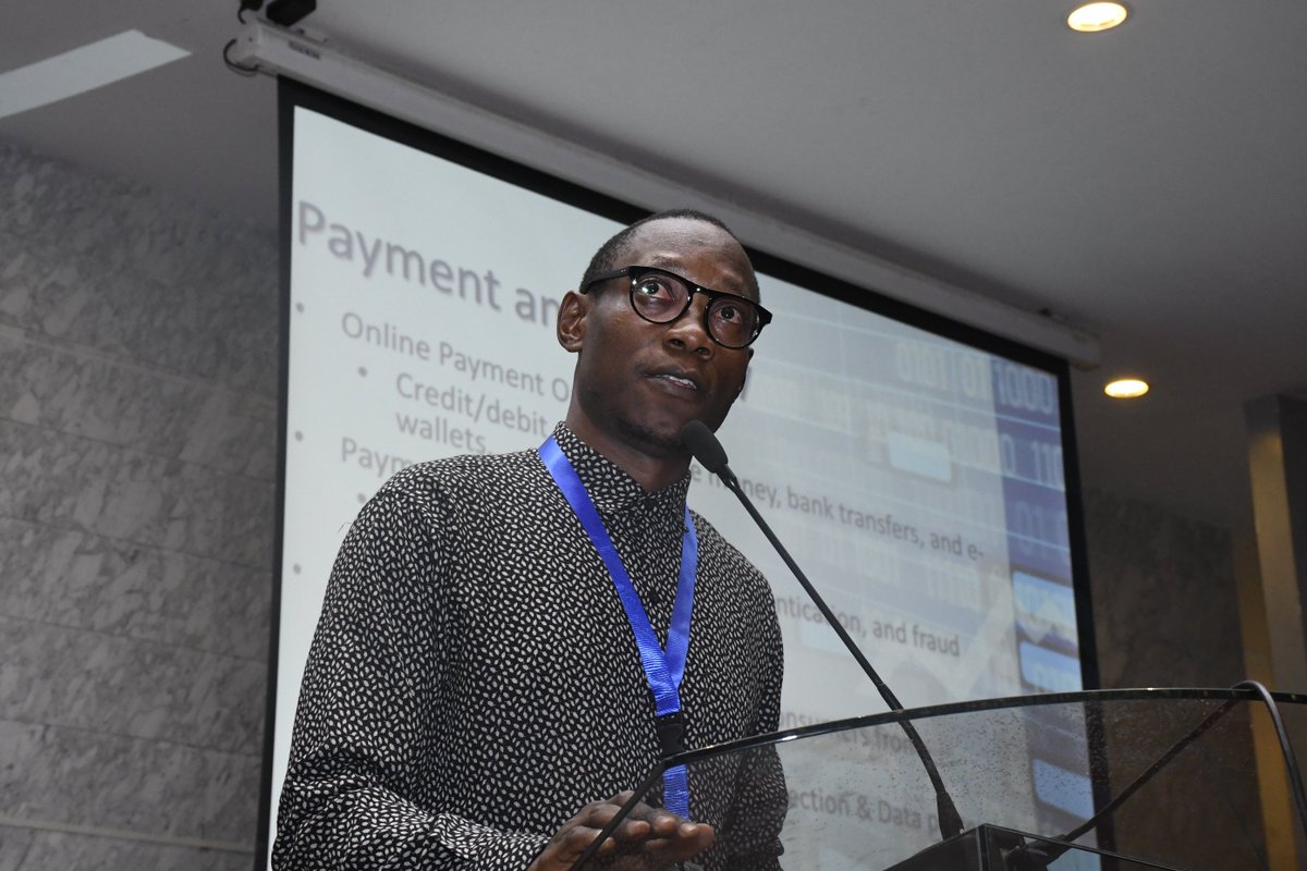 acwambui3's tweet photo. "While doing online payments, be careful to enhance cyber security. Be confidential with your personal information." Brian Adams Nyilima, Software Data Engineer, Techno Brain Ltd @uonbi #WeAreUoN #edigitalconnect https://t.co/ez7SW9xXMd