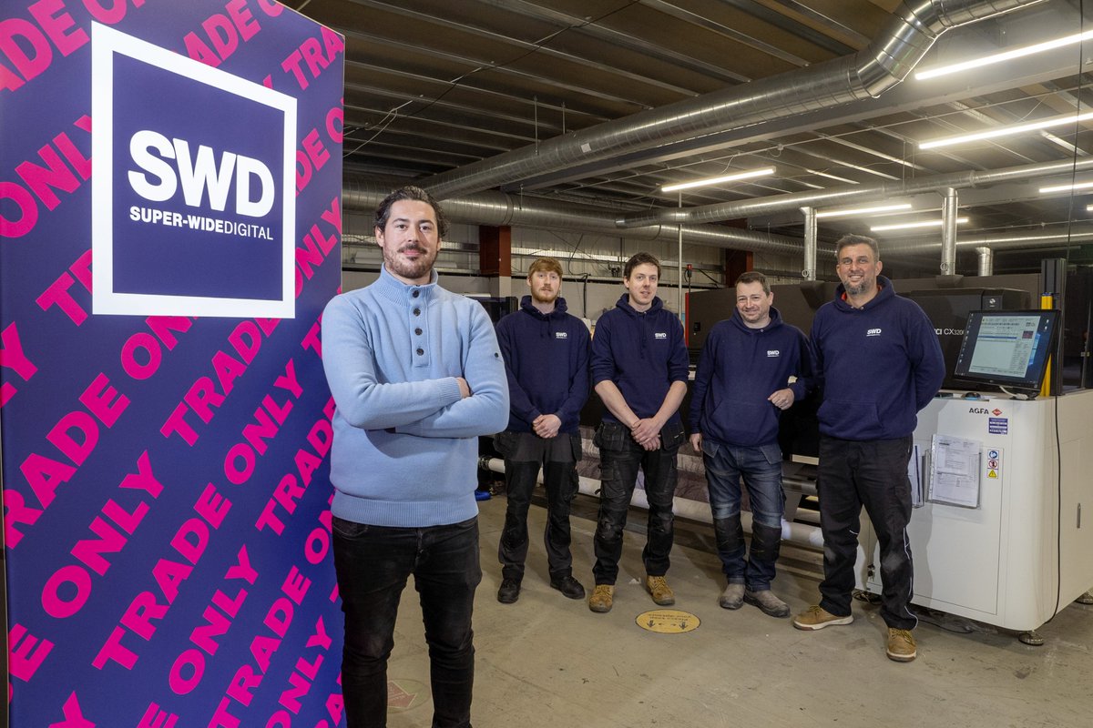 SignUpdate's tweet image. Super-Wide Digital (@SWD_Print) invest in second Agfa printer, a new Avinci CX3200 dye sublimation machine:
signupdate.co.uk/Sign-News/supe…
@Agfa_Inkjet #wideformatprinter
