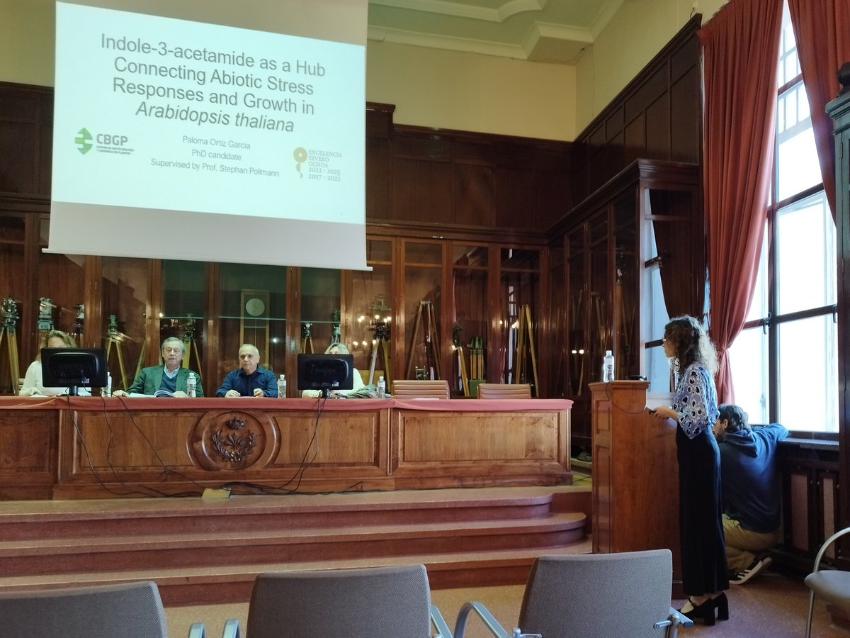 A great day for our lab. The defense of Paloma is on the way 👩🏻‍🎓 Super proud! <a href="/CBGP_Madrid/">CBGP</a> <a href="/La_UPM/">Universidad Politécnica de Madrid</a> 
Signaling molecules rock...