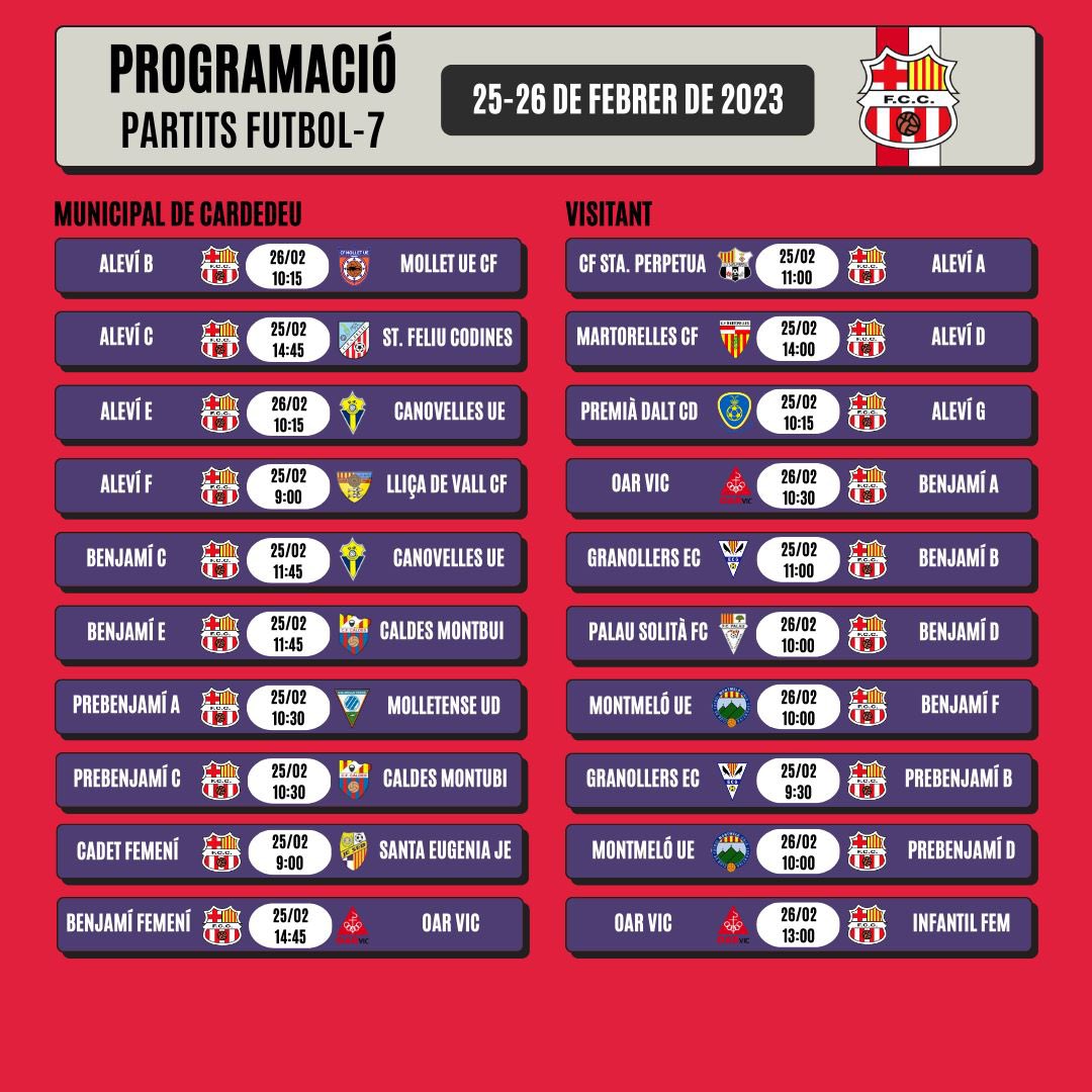 FC CARDEDEU tweet media