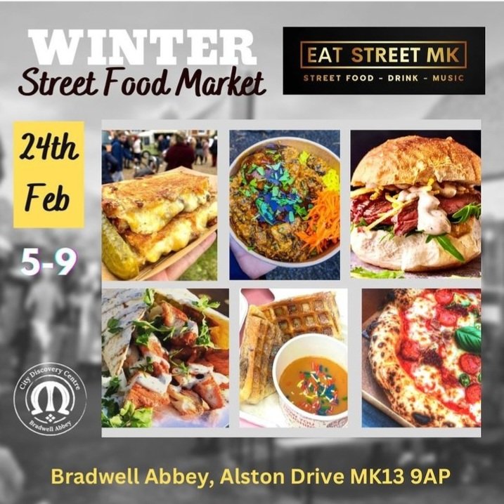 Last <a href="/mk_eat/">EAT STREET MK</a> winter food market of the year on site tonight! 5-9pm with our indoor bar open. We'd love to see you there 🍔🌮🍺