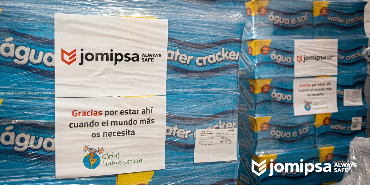 jomipsa's tweet photo. ¡Otra #𝗗𝗼𝗻𝗮𝗰𝗶ó𝗻 #𝗝𝗼𝗺𝗶𝗽𝘀𝗮!
¡Salen de nuestros almacenes un total de 1️⃣. 0️⃣0️⃣0️⃣kg de alimentos para @ghumanitaria 
Alimentos que serán destinados a los afectados por los terremotos de #Turquía y #Siria.
¡Un placer ayudar a los que ayudan! https://t.co/AfyzwSuO5c