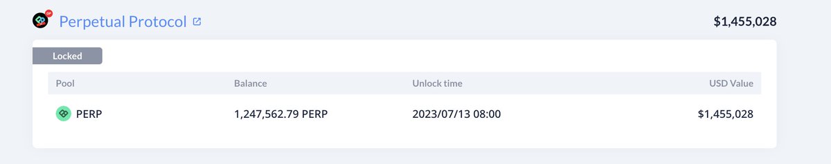 The price of $PERP(#Optimism ecosystem project) increases more than 50% ...