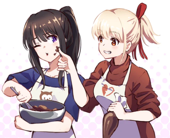チョコcookingちさたき(バレンタインネタの賞味期限は2/28までのはずw) #リコリコ  #リコリス・リコイル 
