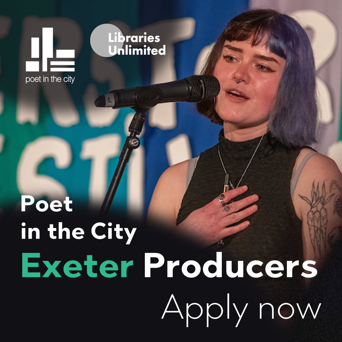 just over a week left to apply!

Interested in the arts? Aged 16-26? Want to develop your skills &amp; confidence, &amp; learn more about the industry?

a 12 week training course + some real world experience putting on your own event @ExeterLibrary this summer

poetinthecity.co.uk/poet-in-the-ci…