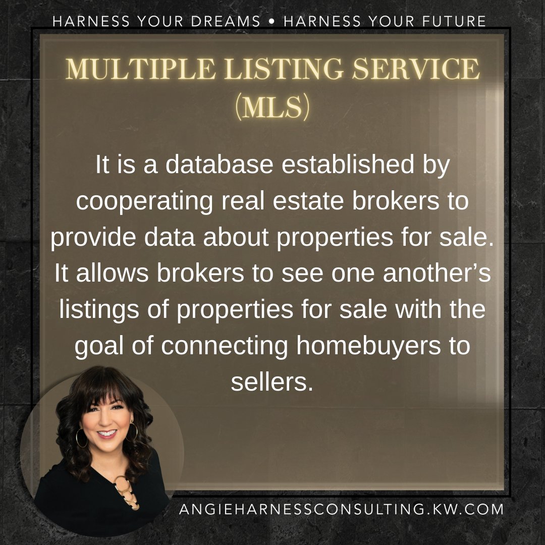 AngieHarness4's tweet photo. Here's our Real Estate Term for the week: Multiple Listing Service (MLS)
.
.
#MLS #MultipleListingService #RealEstateTerm #AngieHarness #KellerWilliams #Realtor #RealEstate #Missouri #HarnessYourDreams #HarnessYourFuture https://t.co/fCHoq3KgVO