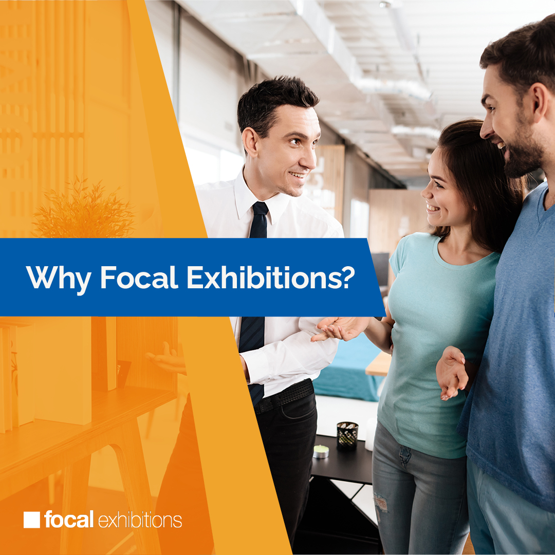 Why choose Focal Exhibitions?🧐  

Our aim is always to produce stands that maintain your brand consistency and deliver your marketing messages to a targeted audience, allowing you to focus your attention and energy on growing your business. ✅