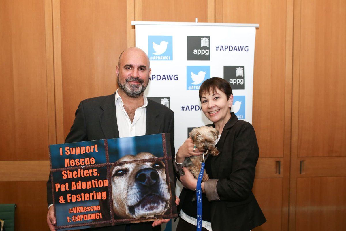 It was a delight to join #Brighton’s own <a href="/marcthevet/">Dr Marc Abraham OBE</a> in support of <a href="/APDAWG1/">APDAWG</a>, to learn about the vital work of rescue dogs &amp; urge continued support of our rescue organisations and shelters. And even more of a delight to hold little Charlie! 

#UKRescue