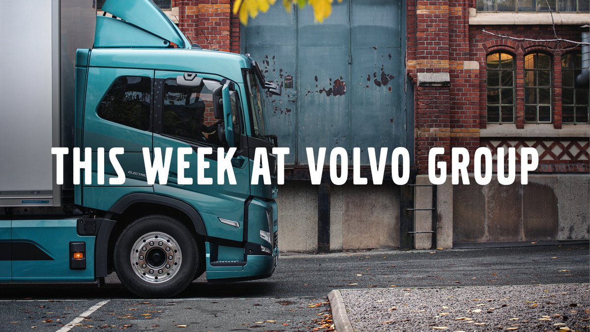 VolvoGroup's tweet photo. #VolvoGroupWeek – this week’s highlights:
➡️ Volvo leads the market for electric trucks
➡️ First carrier customer joins #VolvoAutonomousSolutions reservation program
➡️ @VolvoCEGlobal to offer midrange wheel loader L120H in electric conversion models https://t.co/J20MMCq71m