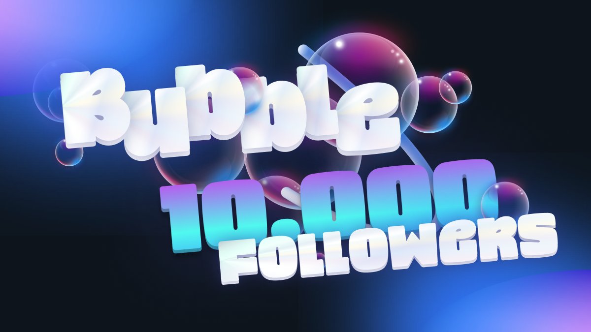 Bubble_DeFi's tweet photo. BOOM‼️🫧 We've hit the 10K milestone on Twitter!
Thanks to our community who have joined our mission to revolutionize the #DeFi space!🌟👊 You're now part of a cutting-edge #Arbitrum (💙,🧡) community that's paving the way for the future of finance! #BubbleDeFi #DEX 🌕💥🚀 🫧 https://t.co/hrWMfWDsNQ