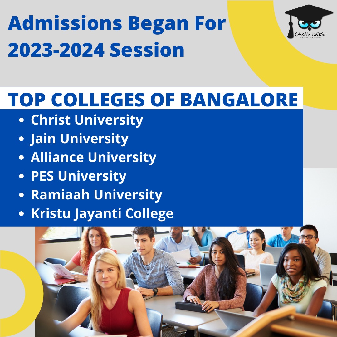 Admission Open in Bangalore 
#careerthirst #collegecounseling #collegeadvisor #admissionopen #admissioncounselling #admissionguidance #collegeadmissions #collegeadvice #bangalore #bengaluru #bangalorecolleges #christuniversity #pesuniversity #jainuniversity #allianceuniversity .