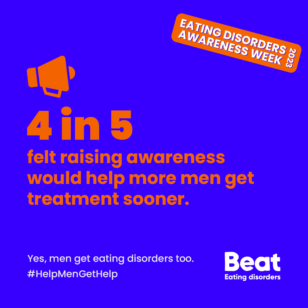 BHGateshead's tweet image. Yes, Men get eating disorders too
#HelpMenGetHelp visit @beatED for more information or visit @edneuk for local support