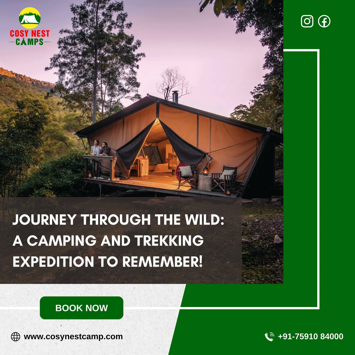 cosy_nest_camps's tweet image. Unleash your inner adventurer on our unforgettable camping and trekking expedition through the wild! 🏕️🌲 Join us for the journey of a lifetime. #CampingExpedition #TrekkingAdventure