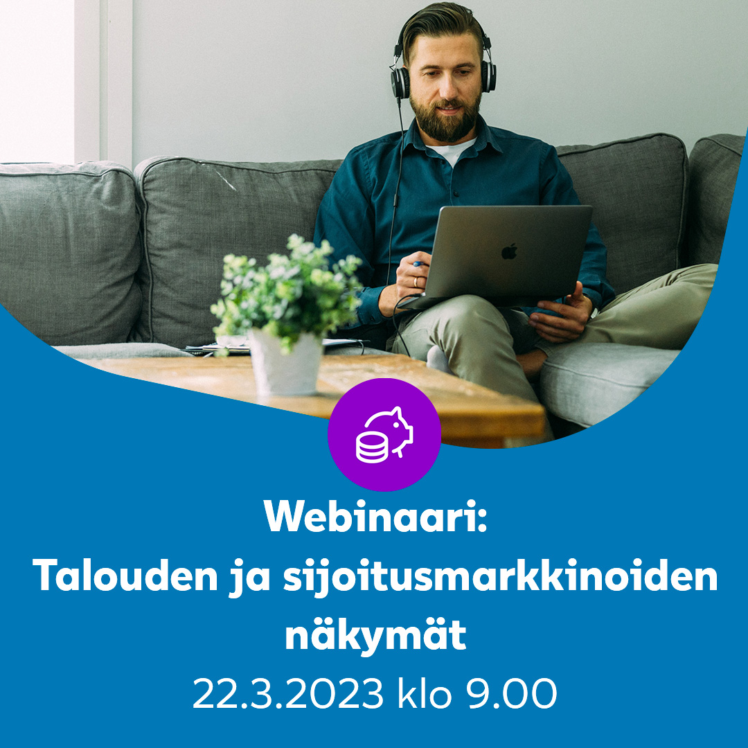 Millaisia muutoksia talouden ja sijoitusmarkkinoiden näkymissä on vuonna 2023?🧐

Järjestämme keskiviikkona 22.3. klo 9.00 webinaarin, jonka aiheena on talouden ja sijoitusmarkkinoiden näkymät. 

Lue lisää webinaarista ja ilmoittaudu mukaan⬇️
lyyti.fi/reg/talouden_s…