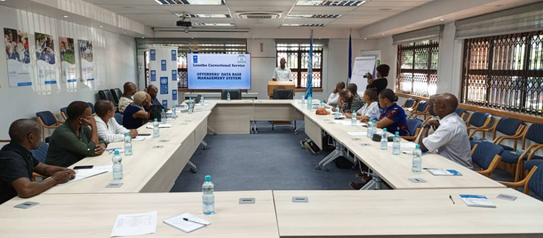 UNDPLesotho's tweet photo. #SecuritySectorReforms for a strong Correctional Institution 🇱🇸
An expert from UN 🇺🇳Justice and Corrections Standing Capacity has been deployed to enhance LCS offender risk assessment procedures, develop offender data management system💻, & build LCS capacity. https://t.co/6trZXwRs97