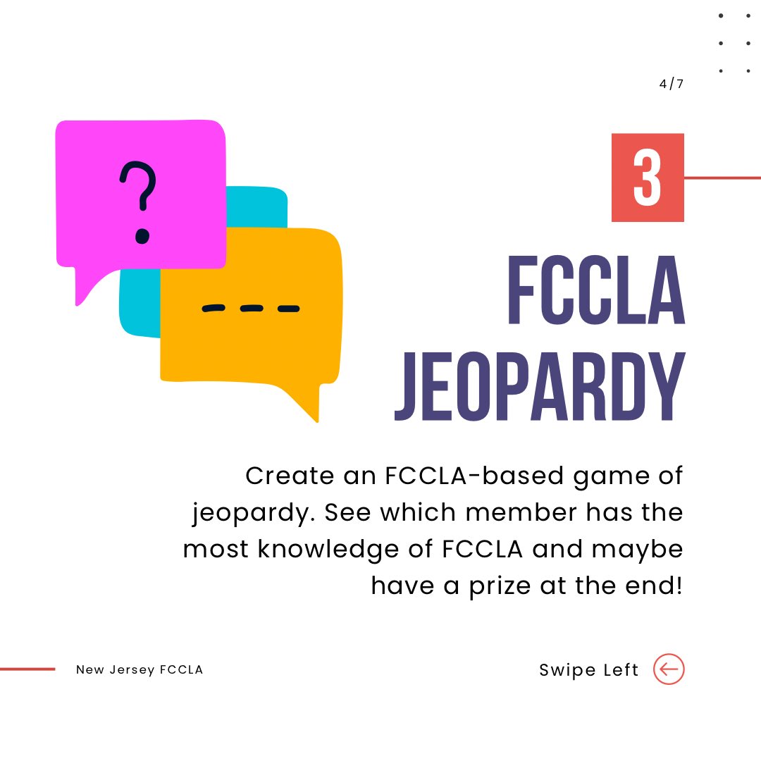 NJ_FCCLA's tweet photo. Here are some ideas from New Jersey FCCLA!

#njfccla #fccla https://t.co/73OTDaw7Lg