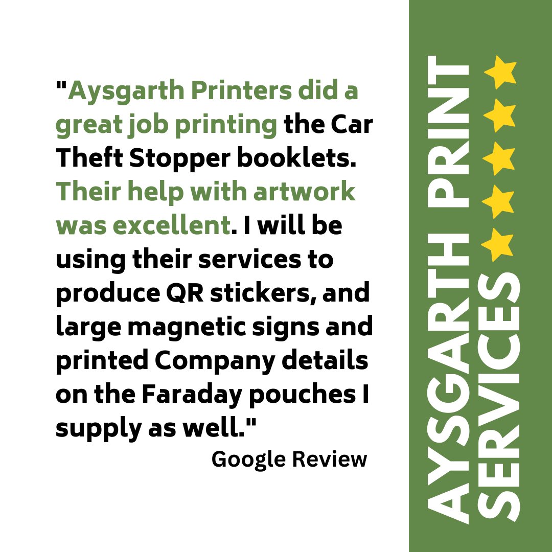 We love getting reviews like this, it really makes our day! #greatreviews #greatreview #greatfeedback #happycustomers #loyalcustomers #romford #romfordprinters #printlocal #localprinter #spendlocaluk @spendlocaluk #feelgoodfriday #friyay #tgif