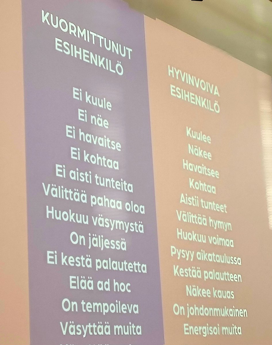 Kuormittunut vs. hyvinvoiva esihenkilö. Esihenkilöfoorumissa keskustelimme  merkityksellisistä asioista <a href="/halsafinland/">Hälsa</a> <a href="/LariKarjula/">Lari Karjula</a> n johdolla. Avoimesti ja osallistuen. 

#johtaminen #esihenkilötyö #kunnat #iissäonideaa