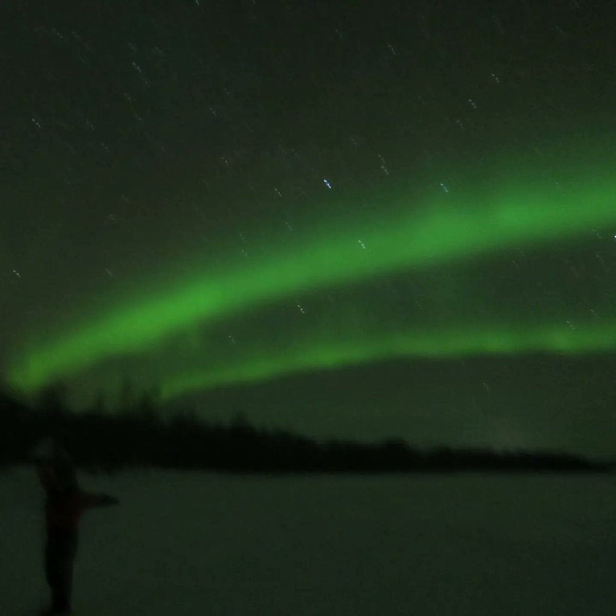 Benwanet's tweet photo. Observer la magie de l'univers, les aurores boréales sur un lac gelé près de #Koppelo au Nord d'Ivalo, près de la frontière russe, norvégienne et finlandaise ! Un spectacle unique et féerique avec @LaplandSafaris ! https://t.co/PPQU8jI7yZ