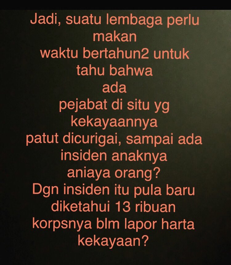 Mohon perbaiki kalau pertanyaan saya salah … sebab secara #Math , benar/salahnya jawaban atas segala-setiap (kulli syai’in) sesuatu tergantung antara lain  pada benar/salahnya pertanyaan 👇🏿