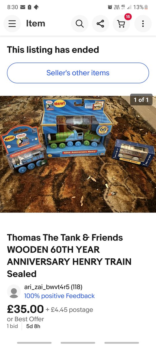 W or L, £55 in total. That Thomas Comes to Breakfast NIB hasnt been seen in ages 😍