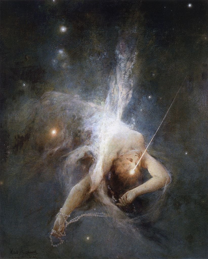 Eyesofgod__'s tweet photo. Falling Star, 1884, by Witold Pruszkowski (1846-1896) https://t.co/fwP9Vfo0jm