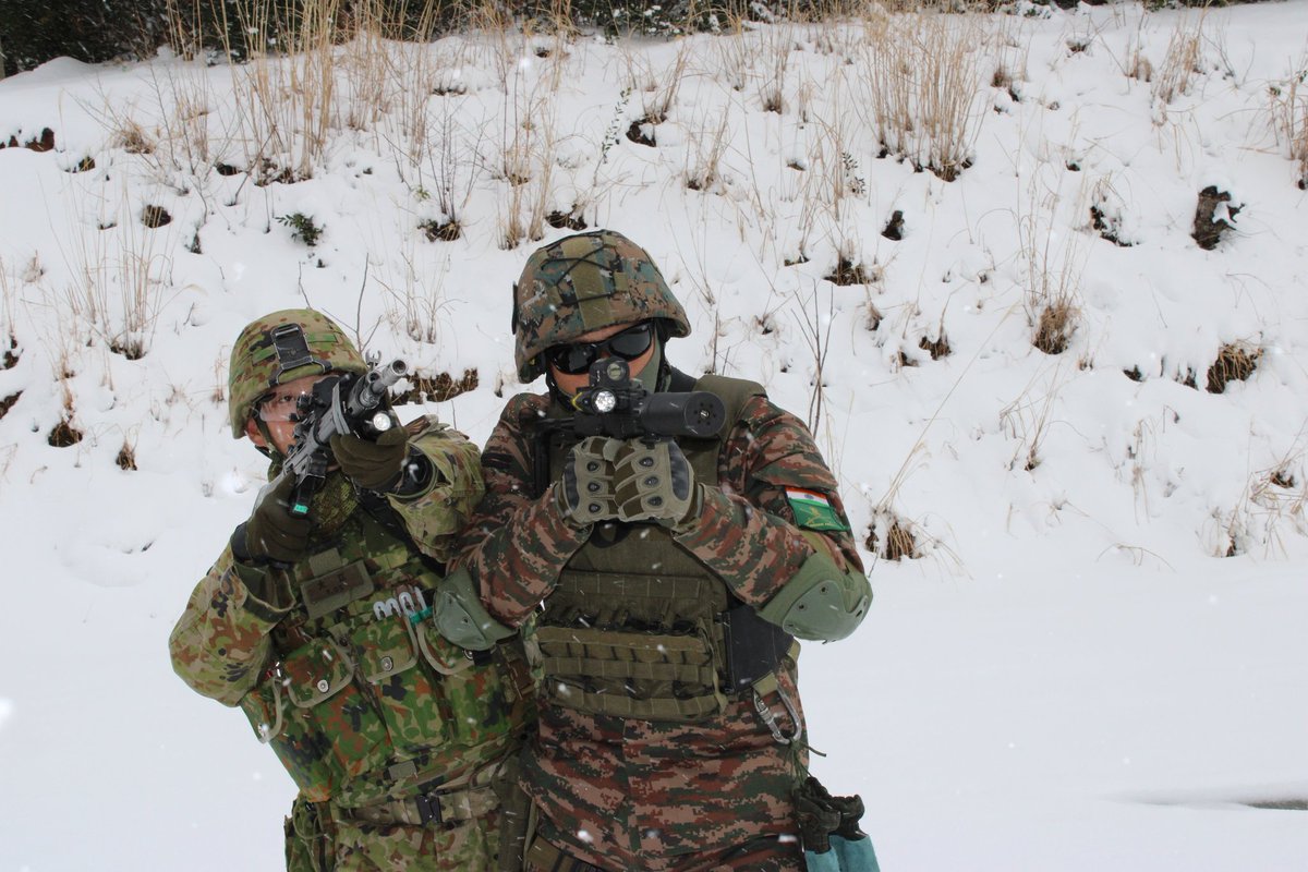 Defence_Nation's tweet photo. Exercise #DharmaGuardian 🇮🇳🇯🇵
The Troops of #IndianArmy & Japanese Ground Self Defence Forces #JGSDF shared their experience & expertise in sub-conventional operations and unarmed combat techniques.
#DG22 #Japan #JaiHind https://t.co/mg3XjJUUTN