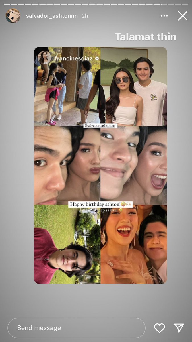 carrelxdiaz's tweet photo. A lot of people greeted him, but there’s only one person he got to thank for. 

#AshCine | @francinecarreld @_ashtonnp https://t.co/1uQt82X2aS