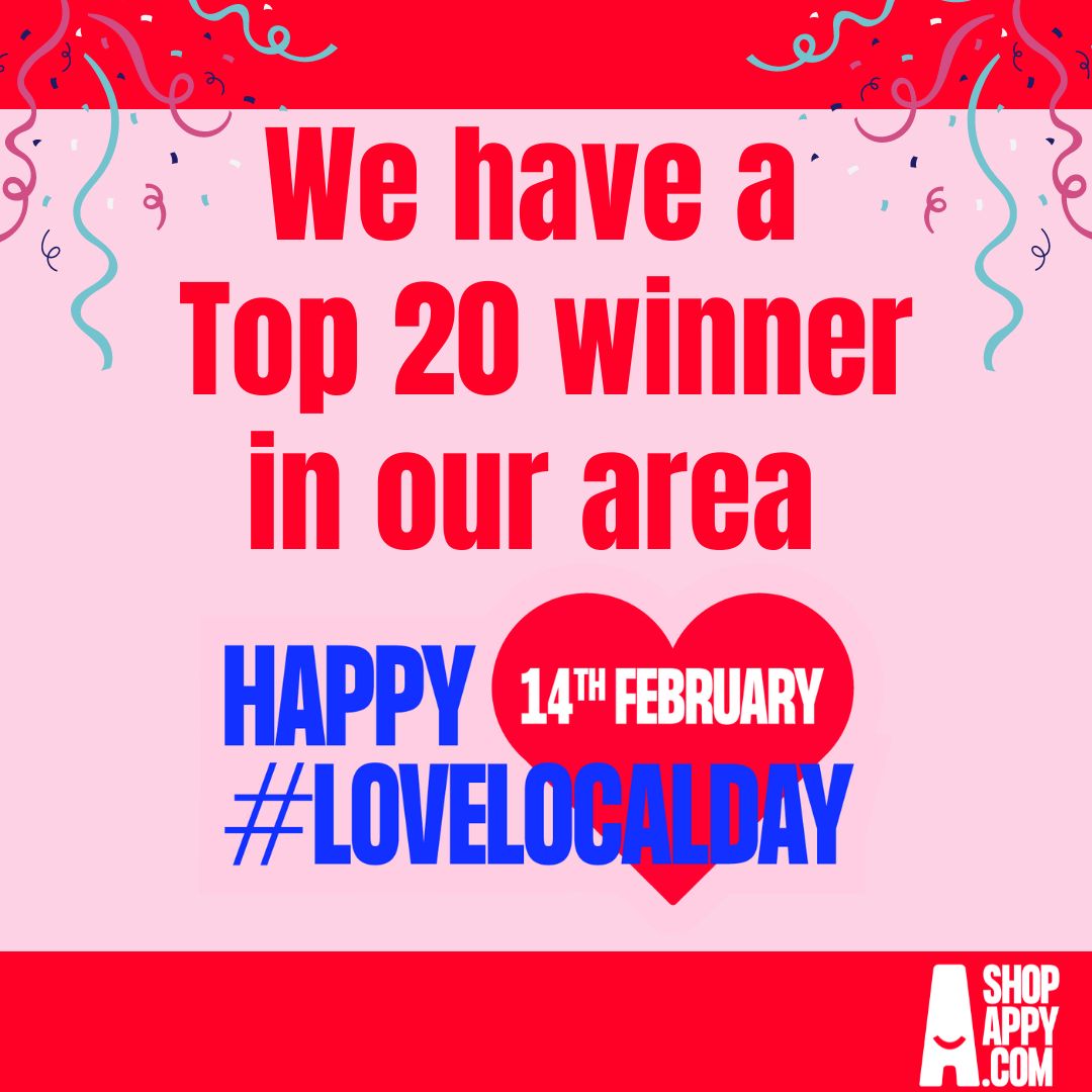 We have a top 20 Love Local Day winner in our area🎉 Congratulations to Carolines Fashion and Accessories, Burgess Hill ❤ Small businesses are at the heart of of communities, we are delighted to see them getting the recognition they deserve 😊 @shopappy #lovelocalday
