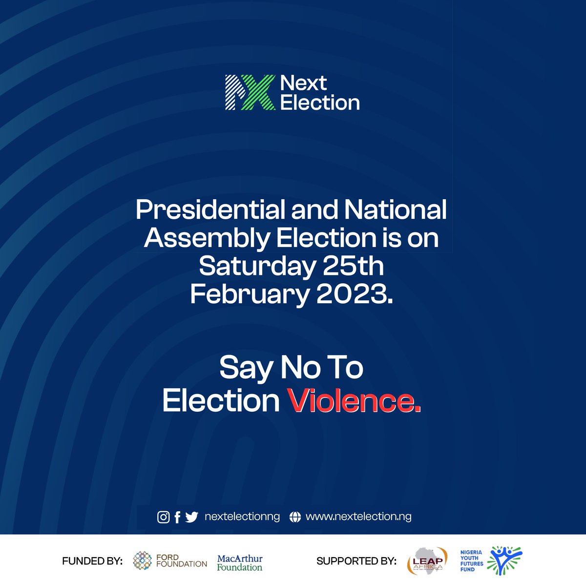 Next Election tweet media