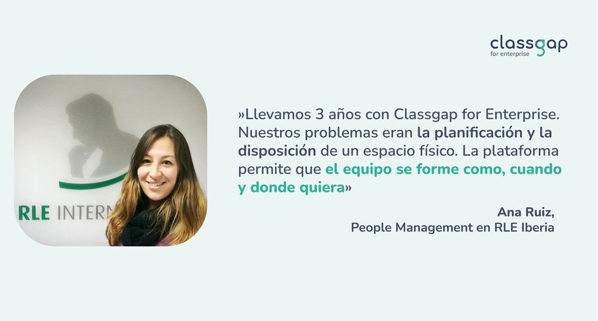 La misión de Classgap for Enterprise es conseguir que nuestros clientes mejoren su rendimiento🚀

Estamos encantados de recibir un feedback tan positivo como el de <a href="/RLEgroup/">RLE INTERNATIONAL</a>. Seguiremos trabajando para que cada vez más #empresas se beneficien de las ventajas de nuestra formación.