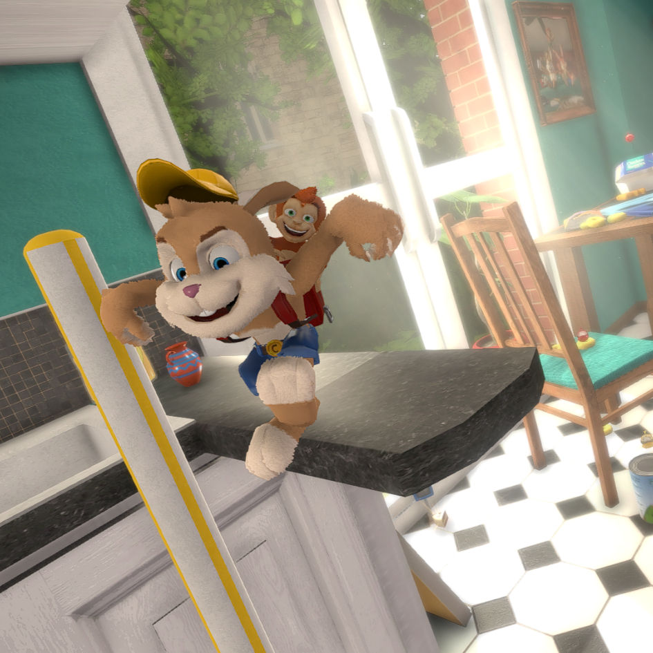 PKTSizedHands's tweet photo. THE TIME HAS COME! 🐰🐵 Clive n' Wrench is out NOW! 🥳 

You can get it on the Nintendo Switch, PS4, PS5, Steam and GOG!

Thank you so much to Rob (@ClassicGJ on Twitter) for letting us be a part of this project. It has been an amazing experience!
#GameDev https://t.co/h0QU2dAybh