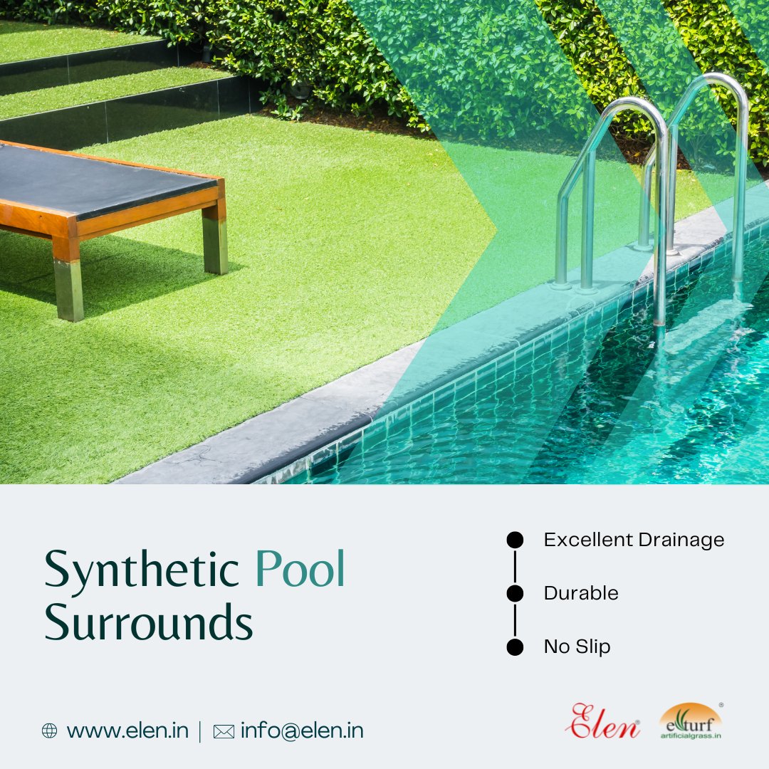 evergreenbamboo's tweet image. Transform your backyard oasis with ELEN's synthetic pool surrounds! Our lush artificial grass is the perfect addition to create a low-maintenance, high-style pool area. Say goodbye to messy mud and hello to year-round beauty.

Contact us today to learn more! 🌴🏊‍♂️ 

#poolsurrounds