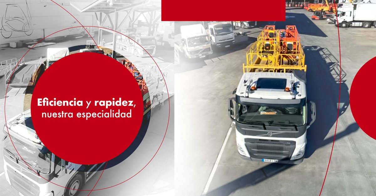 Siempre preparados para llevar nuestras máquinas de la manera más rápida allí donde las necesitan. 👍