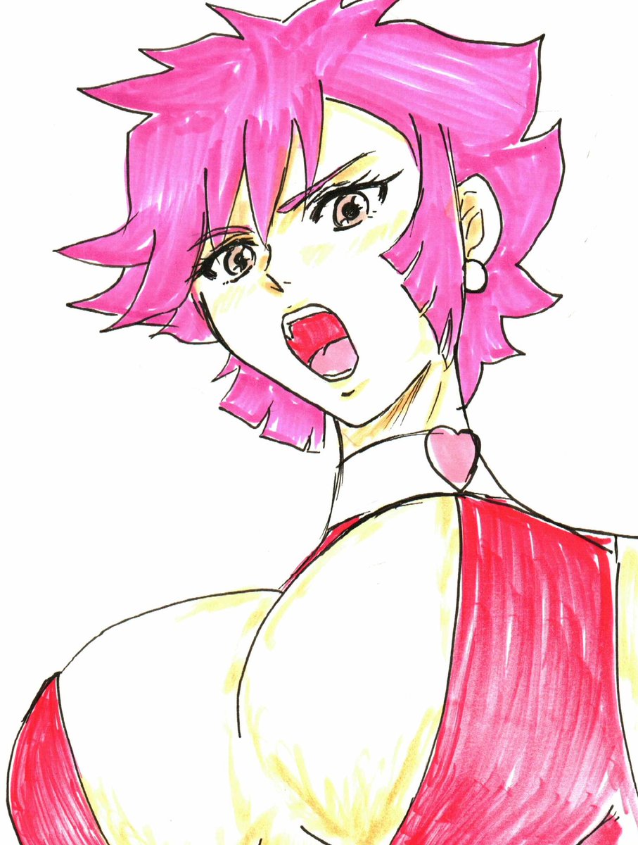 「キューティーハニー(のつもり)。 」|沖庵のイラスト