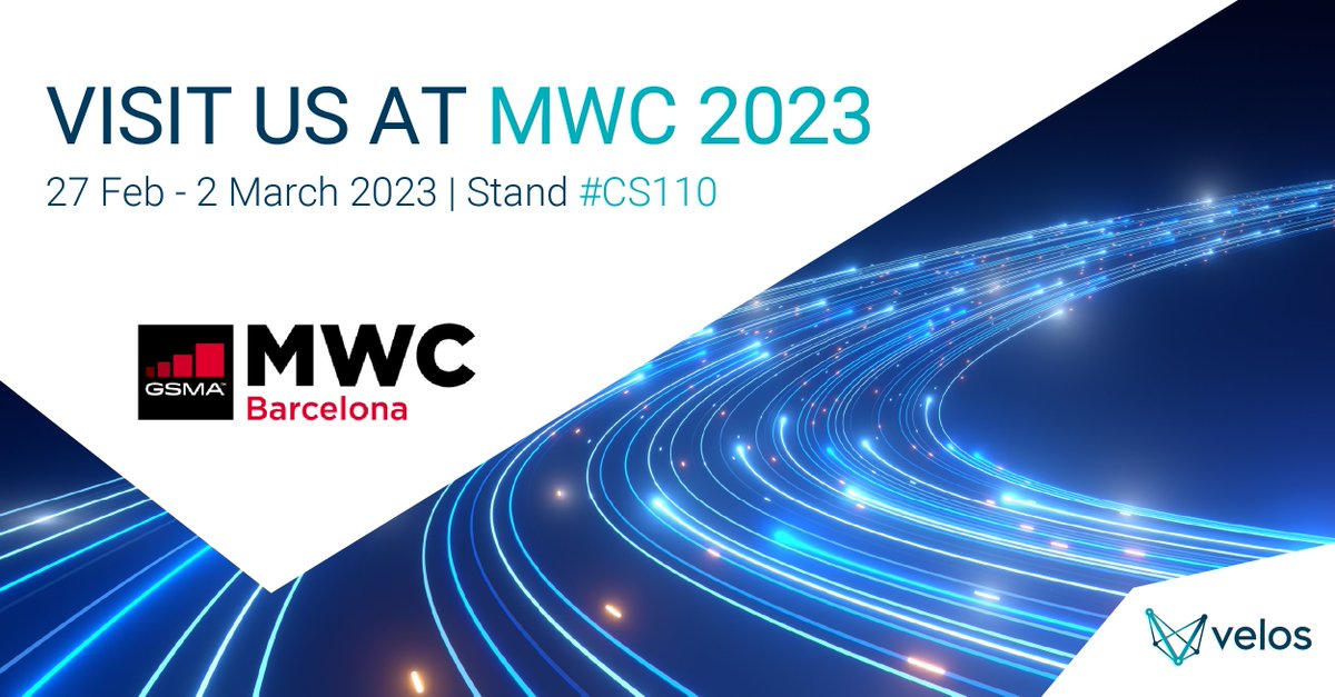 We are looking forward to seeing you at #MWC23 next week!

Come visit us at stand CS110 or drop us a message at 🔗hubs.li/Q01DkNcp0 to talk about IoT! 

#scalableIoT #sustainableIoT #secureIoT #VelosIoT