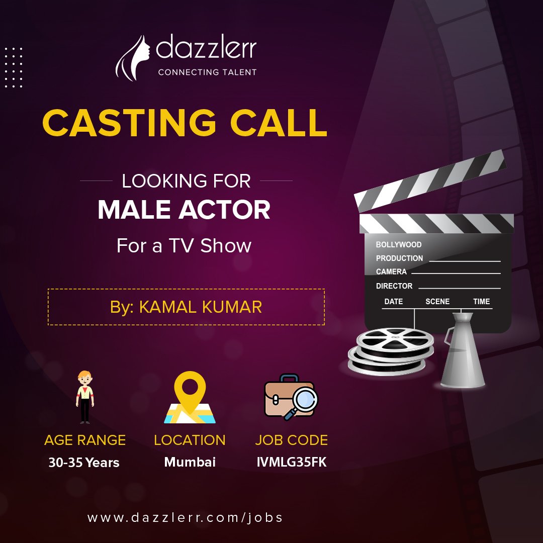 Required a Male Actor in a Doctor's character role for a TV Show
.
.
.
bit.ly/3m2xC46
.
.
.
#maleactor #actorwanted #castingcalls #castingtalent #castingdirectors #dazzlerr #dazzlerrofficial #mumbaiactor #mumbaiactors #mumbaiartist