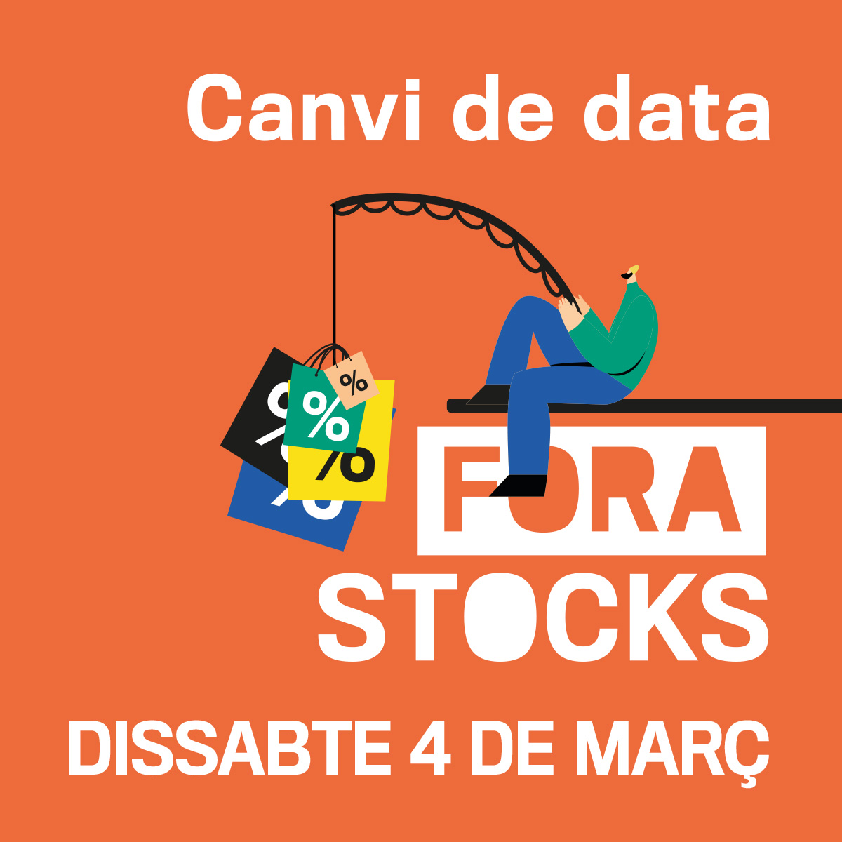 TerrassaCentre's tweet photo. ⚠ CANVI DE DATA DEL FORA STOCKS ⚠
Degut a les inclemències del temps que s’esperen aquest cap de setmana, aplacem el Fora Stocks al dissabte dia 4 de març. 👈
Us esperem a tots allà amb les millor ofertes! 😉
#terrassacentre #forastocks https://t.co/QSB1JPkLOY