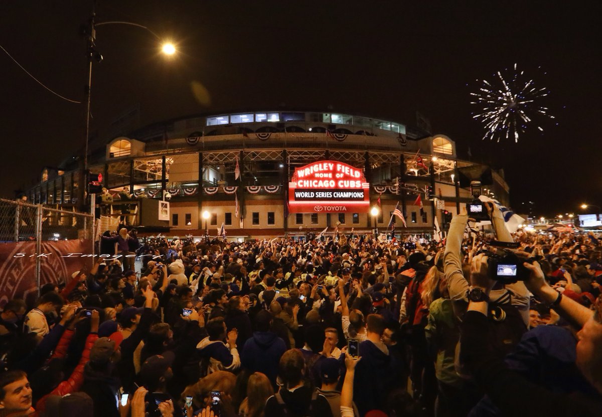 Happy Friday! Share what you want today for #FridayFreeForAll!
Here’s a shot from when Ninja was in #Chicago for work at the same time the #ChicagoCubs won the #WorldSeries! I can’t even believe we braved those crowds🫠 
#FunTimes
#WrigleyField
Like/Comment &amp; #Retweet your favs!